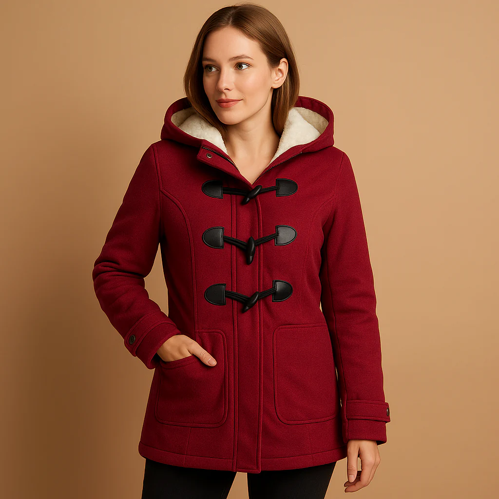 Long Winter Coat Women Hooded Windproof Long Front Zipper Closure - Image 4