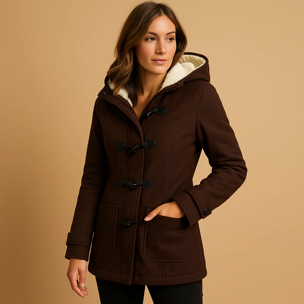 Long Winter Coat Women Hooded Windproof Long Front Zipper Closure - Image 5