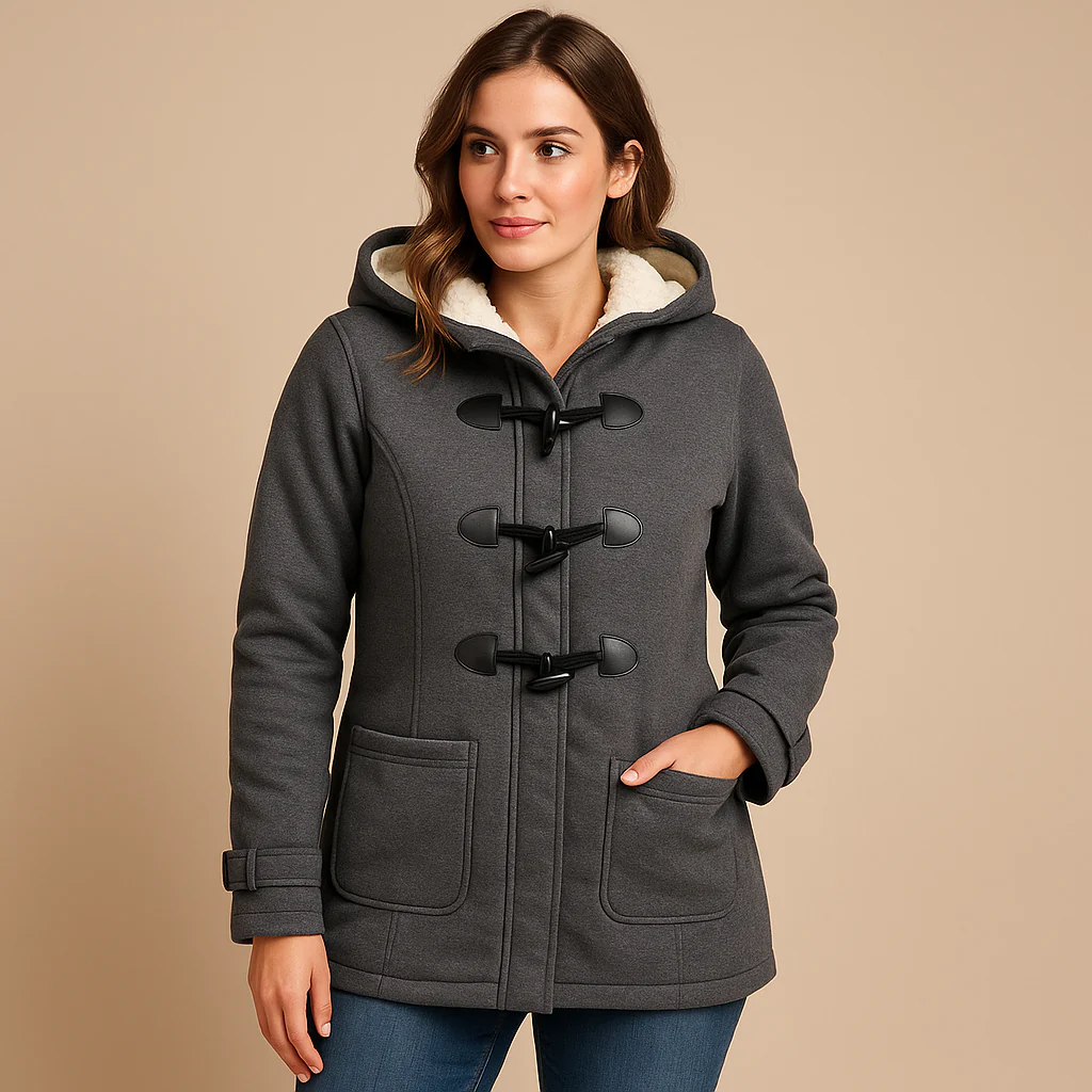 Long Winter Coat Women Hooded Windproof Long Front Zipper Closure - Image 6