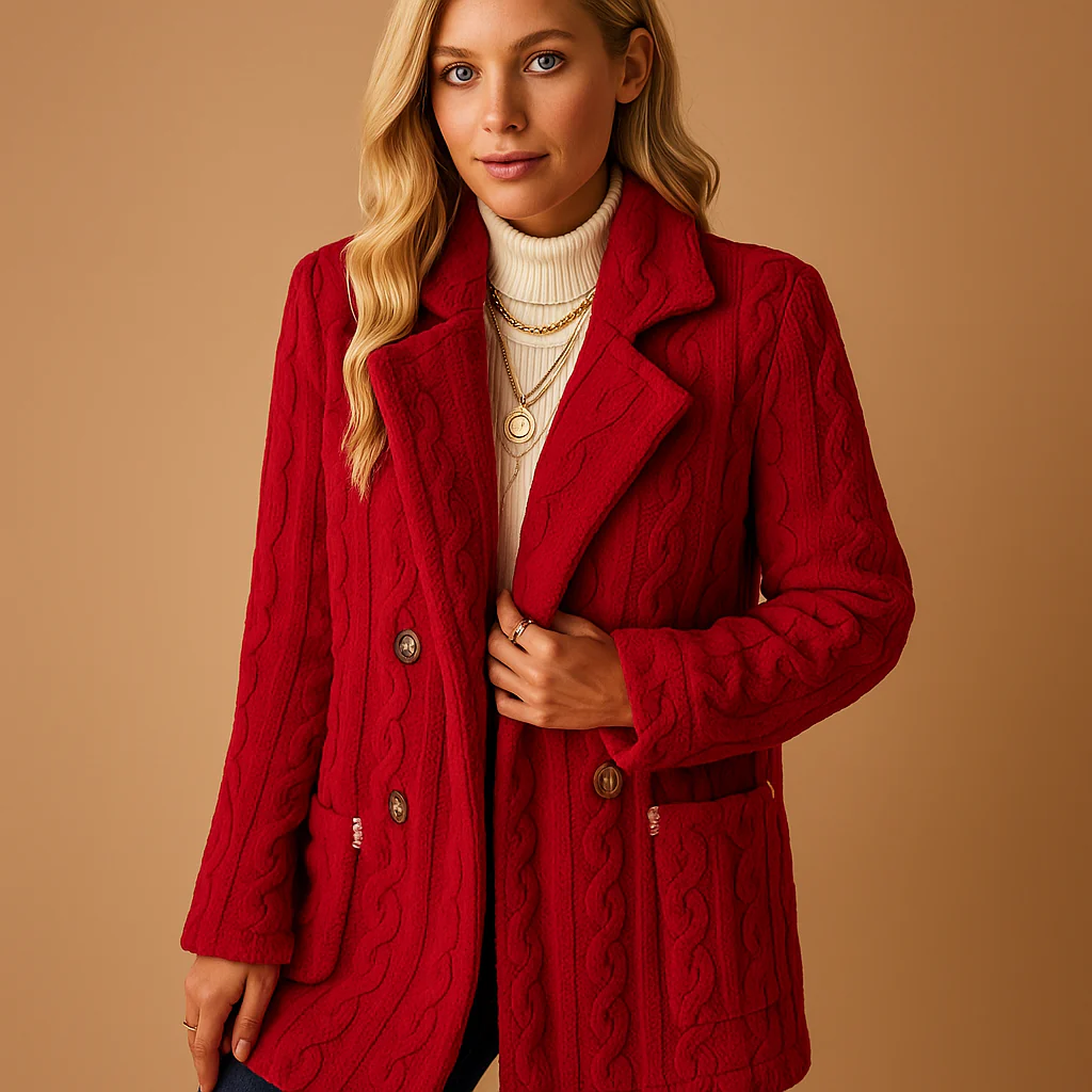 Winter Coat Women Fitted Design in Structured Construction Garment - Image 3