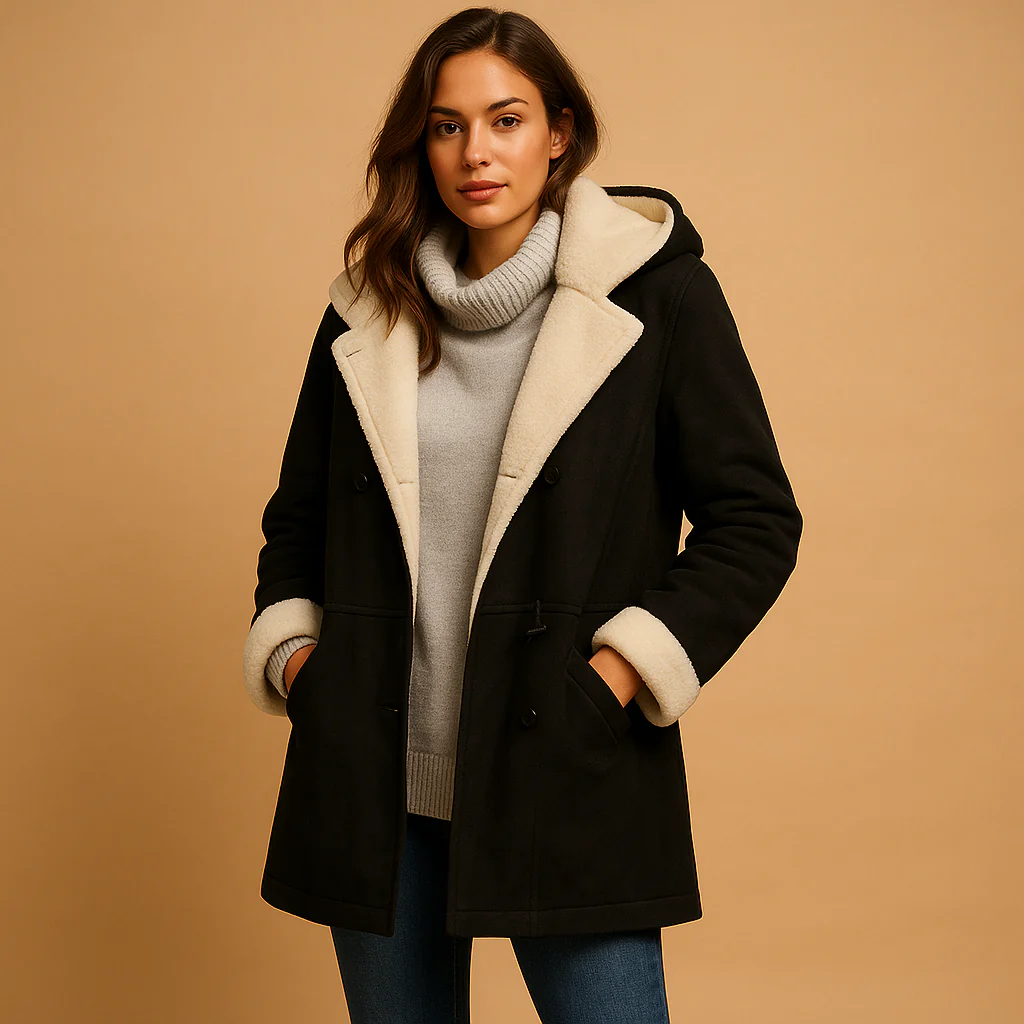 Long Coat Women Hooded Full Length Winter Coat Design - Image 2
