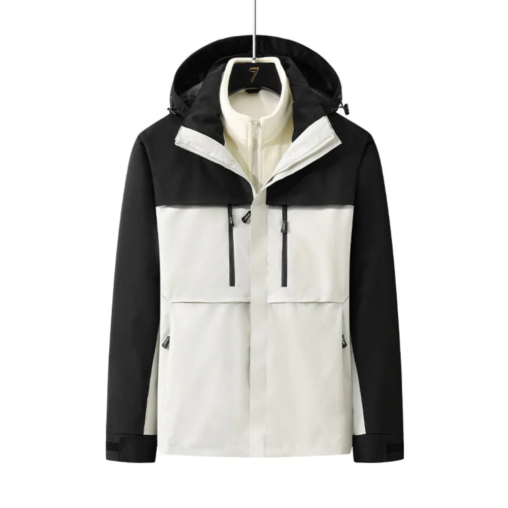 Ski Jacket Women Removable Inner Layer and Front Zipper Closure - Image 3