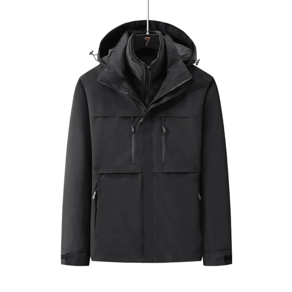Ski Jacket Women Removable Inner Layer and Front Zipper Closure - Image 5