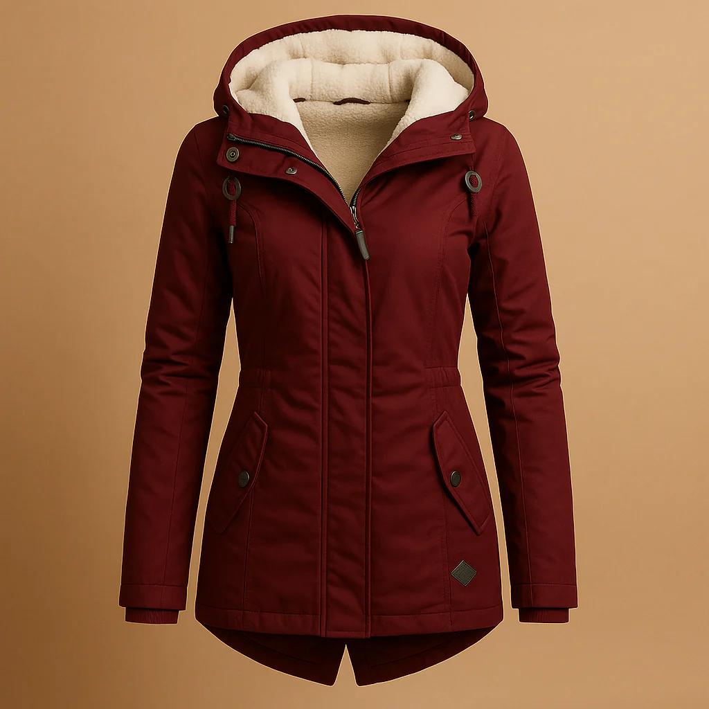 Winter Coat Women Long Elegant Fit - Image 2