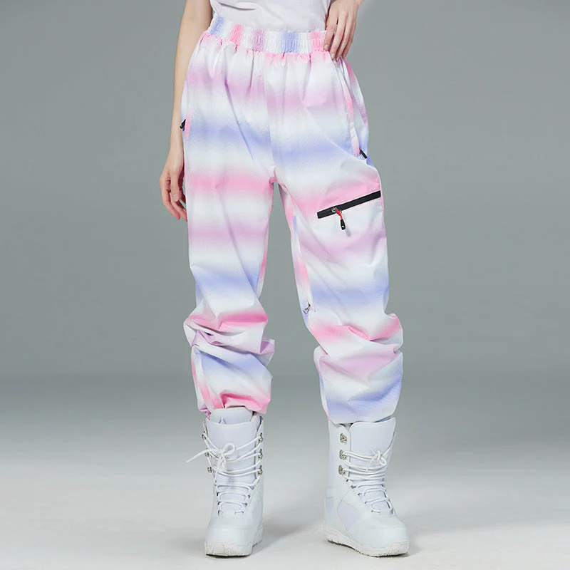 Winter Snowboard Pants Women Waterproof Construction Detail Feature - Image 5