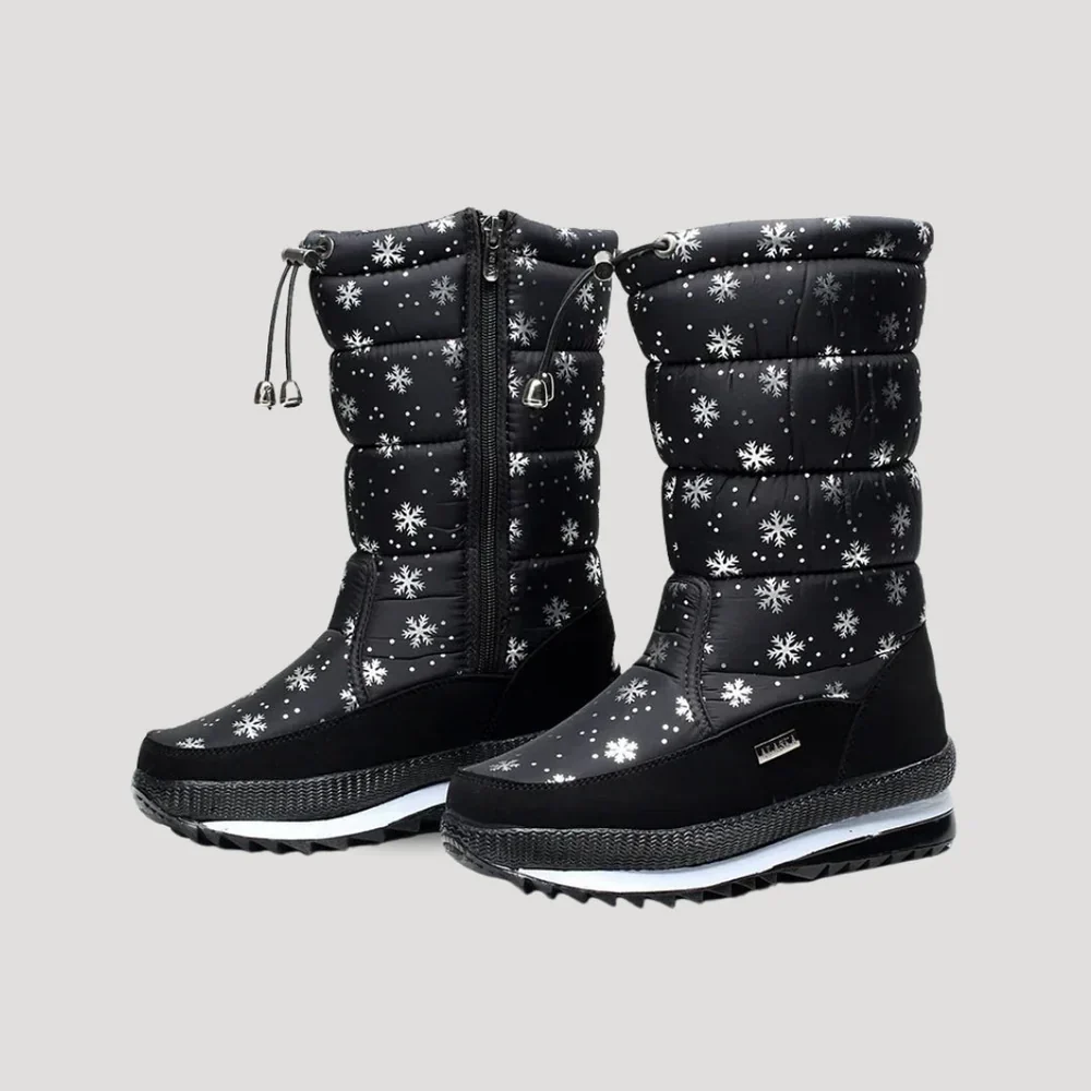 Winter Boots Women Waterproof Non-Slip Lined Ankle Length Zip Fasten - Image 2
