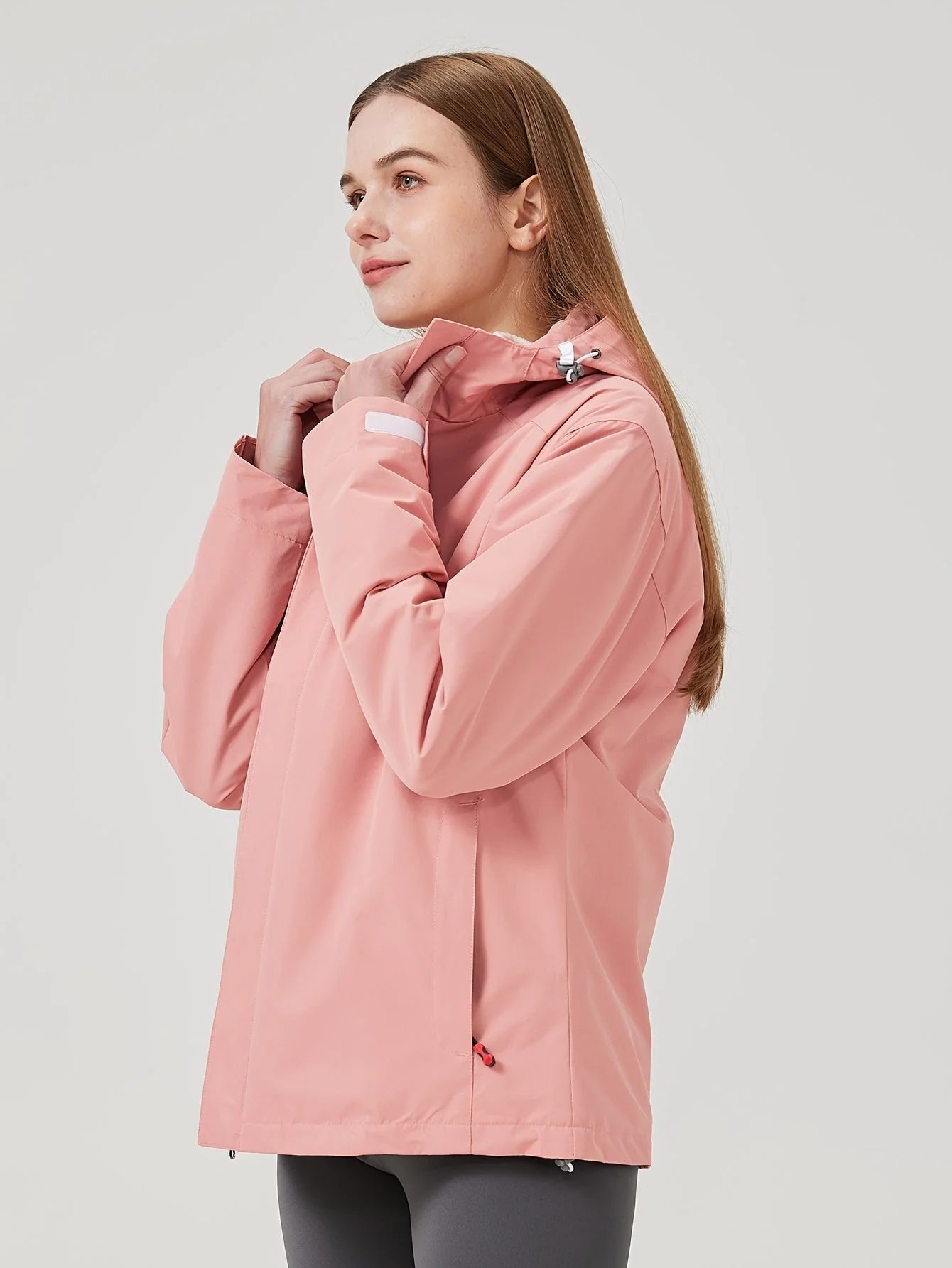 Winter Outdoor Ski Jacket Women Full Length Zipper Closure - Image 8