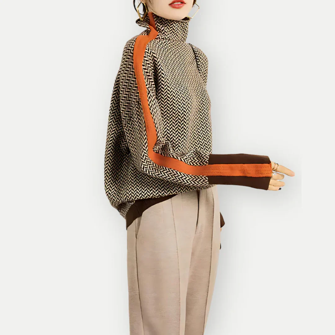 Sweater Women Modern Long Sleeve Fit Chic Look - Image 5