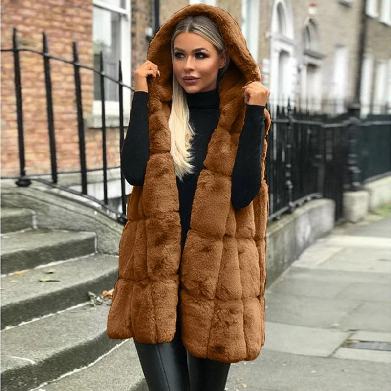 Teddy Vest Women Warm Sleeveless Gilet for Cool Days - Image 3