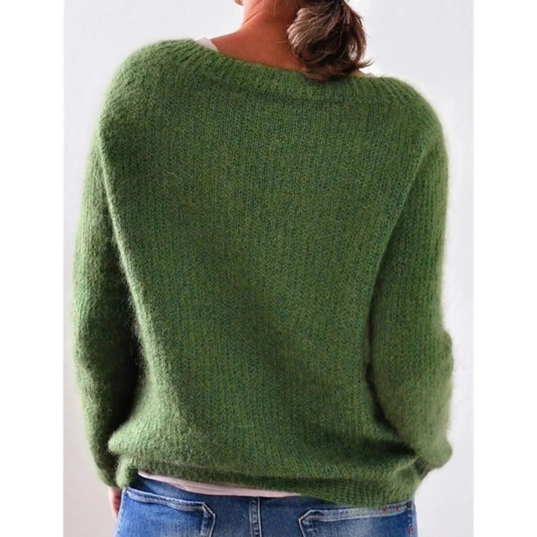 Sweater Women Warm Knit Winter Comfort Classic Look - Image 2