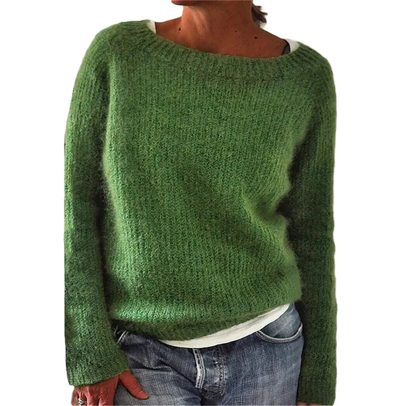 Sweater Women Warm Knitted Winter Fit Cozy Look - Image 4