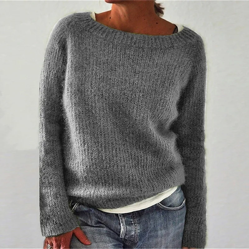 Sweater Women Warm Knitted Winter Fit Cozy Look - Image 5