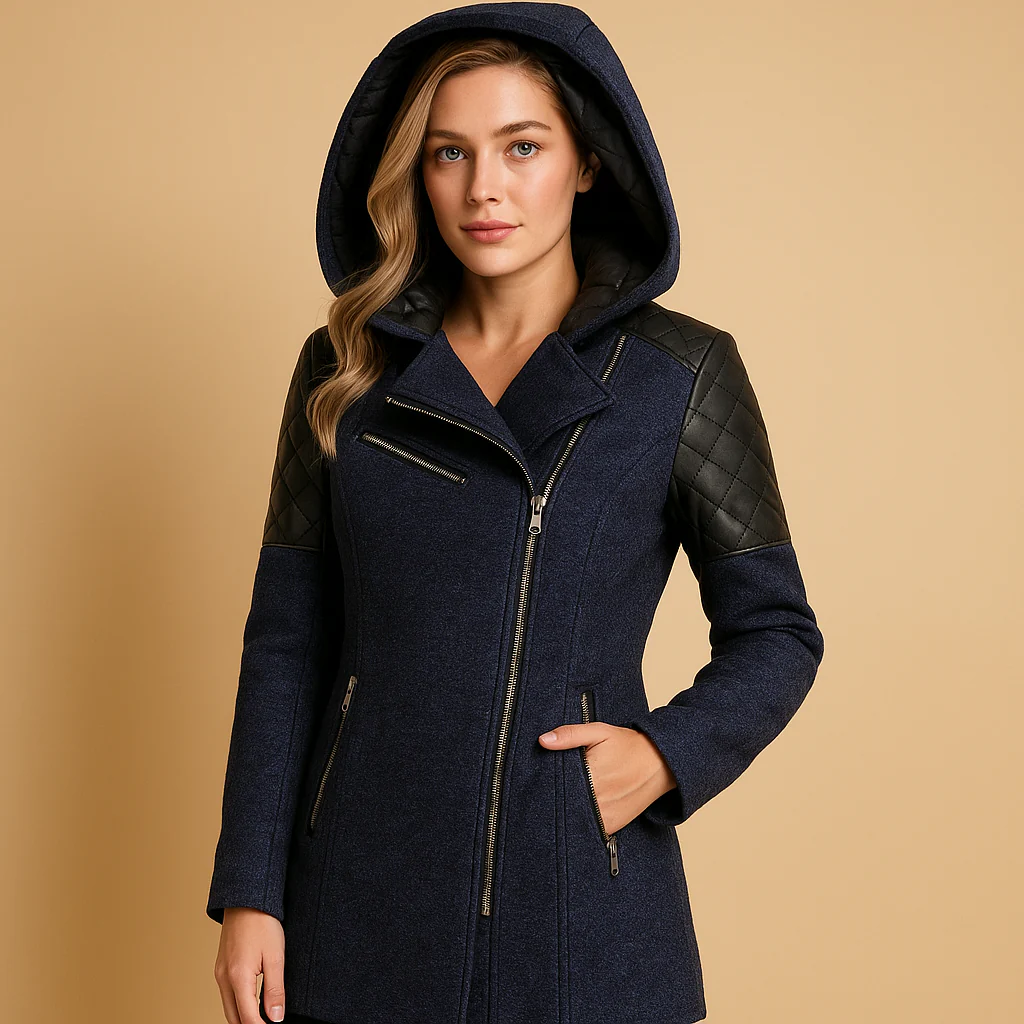 Winter Coat Women Long Hooded Insulated Full Length Construction - Image 4
